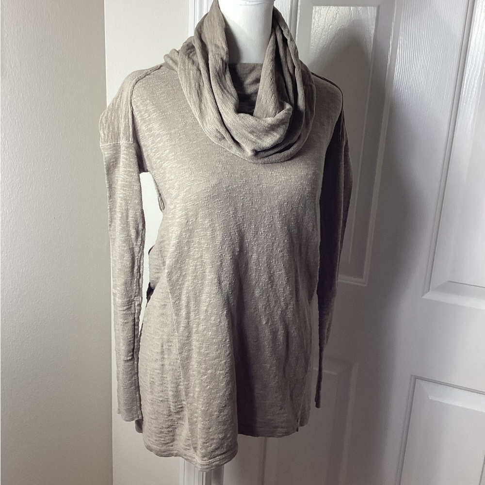 if it were me Taupe Cowl Neck Sweater Sz XS